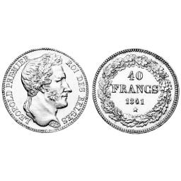 40 Francs 1834-1841 - Tête laurée (Léopold 1er) - Partie 2 (1838-1841)