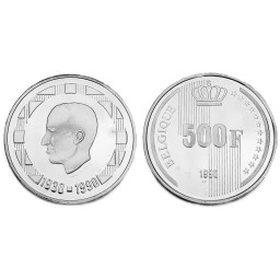 500 Francs 1990 - 60ème anniversaire du Roi Baudouin (Baudouin 1er)