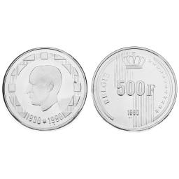 +500 Frank 1990 - 60ème anniversaire du Roi Baudouin (Baudouin 1er)