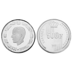 500 Franken 1990 - 60ème anniversaire du Roi Baudouin 1er (Baudouin 1er)