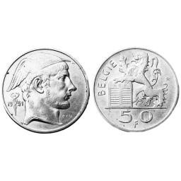 V 50 Frank 1948-1954 - Type Mercure (Prince Charles - Baudouin 1er)