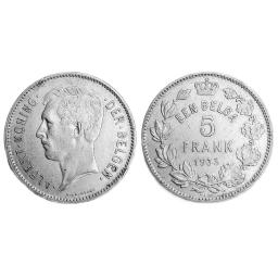*5 Frank of een Belga 1930-1933 (Albert 1er)