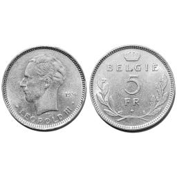 *5 Frank 1936 - Type grand module (Léopold III)