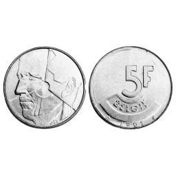 *5 Frank 1986-1993 (Baudouin 1er)